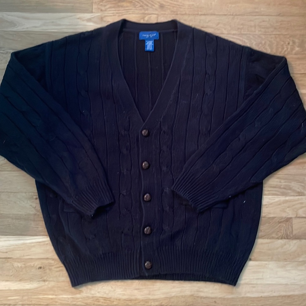 VINTAGE MENS CÁRDIGAN. fits XS-XXL woman.